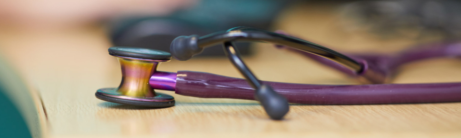 A photo of a stethoscope