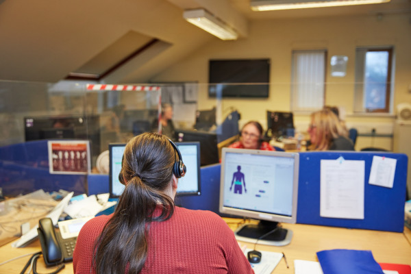 A photo showing the patient central team